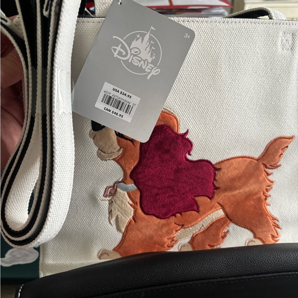 Disney Lady Stylish Dog Tote Bag with Embroidered Design - Picture 2 of 4